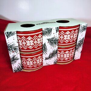 Ramekins The Bakeshop by Master Class Set of 4 Textured 4”x2” Christmas Holiday